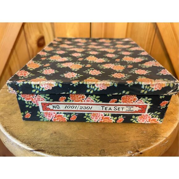 Vintage Toy Tea Set Miniature Luster Made in Japan 10 Piece With Box (8490) - Picture 4 of 4